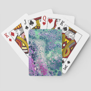 Zeemeermin Acrylzuur, kleurrijk Abstract Pokerkaarten
