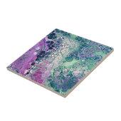 Zeemeermin Acrylzuur, kleurrijk Abstract Tegeltje (Zijkant)