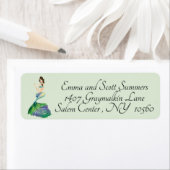 zeemeermin Adresetiketten iriserend kleurrijk Etiket (Insitu)