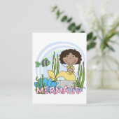 Zeemeermin - Afrikaanse Amerikaanse overhemden en  Briefkaart (Staand voorkant)