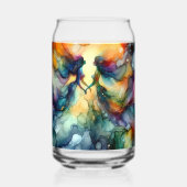 Zeemeermin Alcohol Ink Blikvorm Glas (Achterkant)