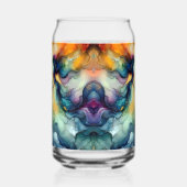 Zeemeermin Alcohol Ink Blikvorm Glas (Links)