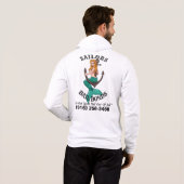 Zeemeermin Anker Hoodie (Achterkant volledig)
