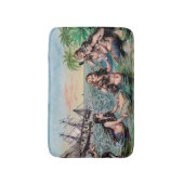 Zeemeermin Antiek Magic Nautische Oceaan Badmat (Voorkant Verticaal)