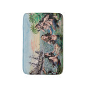 Zeemeermin Antiek Magic Nautische Oceaan Badmat (Voorkant Verticaal)