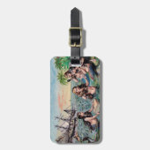 Zeemeermin Antiek Magic Nautische Oceaan Bagagelabel (Voorkant verticaal)