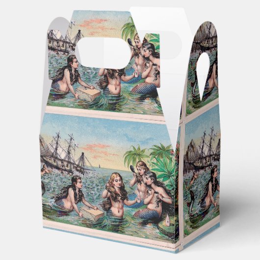 Zeemeermin Antiek Magic Nautische Oceaan Bedankdoosjes (Geopend)