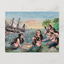 Zeemeermin Antiek Magic Nautische Oceaan