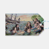 Zeemeermin Antiek Magic Nautische Oceaan Cadeaulabel (Voorkant (Horizontaal))
