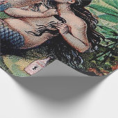 Zeemeermin Antiek Magic Nautische Oceaan Cadeaupapier (Hoek)