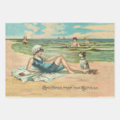 Zeemeermin Antiek Magic Nautische Oceaan Inpakpapier Vel (Voorkant 3)