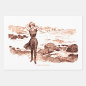 Zeemeermin Antiek Magic Nautische Oceaan Inpakpapier Vel (Voorkant 2)