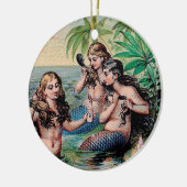 Zeemeermin Antiek Magic Nautische Oceaan Keramisch Ornament (Links)