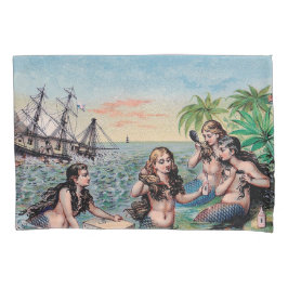 Zeemeermin Antiek Magic Nautische Oceaan Kussensloop