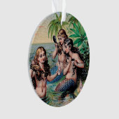 Zeemeermin Antiek Magic Nautische Oceaan Ornament (voorkant)