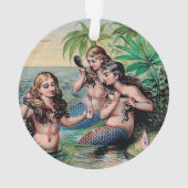 Zeemeermin Antiek Magic Nautische Oceaan Ornament (achterkant)