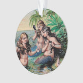 Zeemeermin Antiek Magic Nautische Oceaan Ornament (voorkant)