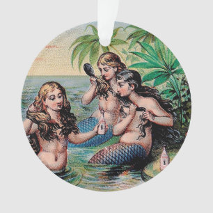 Zeemeermin Antiek Magic Nautische Oceaan Ornament