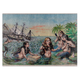 Zeemeermin Antiek Magic Nautische Oceaan Snijplank