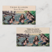 Zeemeermin Antiek Magic Nautische Oceaan Visitekaartje (Voorkant / Achterkant)