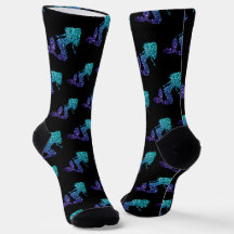 Zeemeermin aqua blauwe ombre glinstering patroon z
