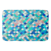 Zeemeermin, Aqua, Shell Roze, en Kobalt Badmat (Voorkant)