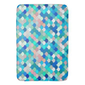 Zeemeermin, Aqua, Shell Roze, en Kobalt Badmat (Voorkant Verticaal)