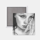 Zeemeermin Aquamarijn Magnet (Voorkant / Achterkant)