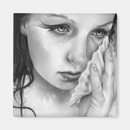 Zeemeermin Aquamarijn Magnet (Voorkant)