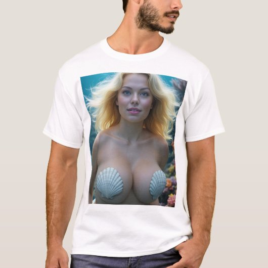 Zeemeermin Babe T-shirt (Voorkant)