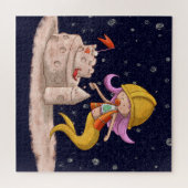 Zeemeermin Baby Bouwvakker Zandkasteel Legpuzzel (Horizontaal)