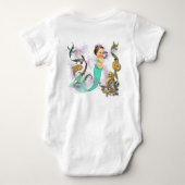 Zeemeermin Baby Romper (Achterkant)