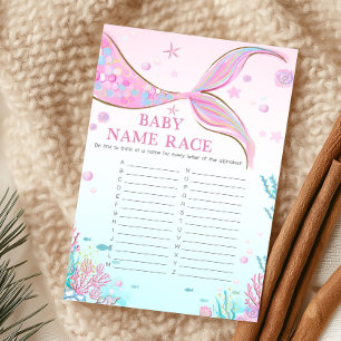 Zeemeermin Baby Shower Baby Naam Rade Game