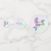 Zeemeermin Baby shower Confetti (Voorkanten)