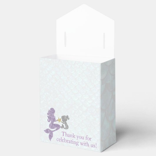 Zeemeermin Baby shower Favor Box Bedankdoosjes (Geopend)