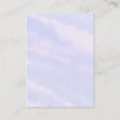 Zeemeermin baby shower Hoe groot is mama's buik Informatiekaartje (Achterkant)