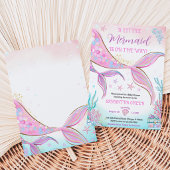Zeemeermin Baby Shower Kaart