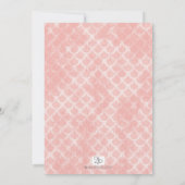 Zeemeermin Baby shower Koraal en Blauwgroen Kaart (Achterkant)