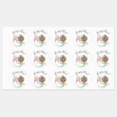 Zeemeermin Baby shower Labels (Vel)