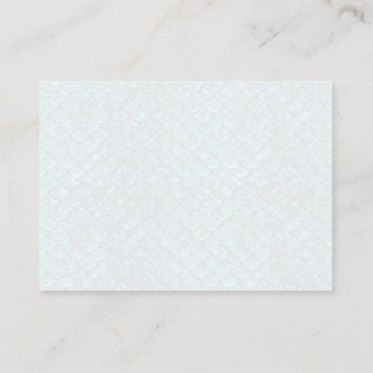 Zeemeermin Baby shower Luier Raffle insert kaarten (Achterkant)