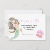 Zeemeermin baby shower onder de zee kaart (Voorkant)