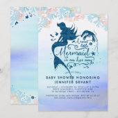 Zeemeermin Baby shower onder de Zee Oceaan Kaart (Voorkant / Achterkant)