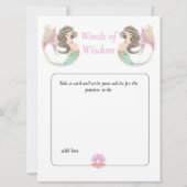 Zeemeermin baby shower onder de zee Wijsheid Kaart (Voorkant)