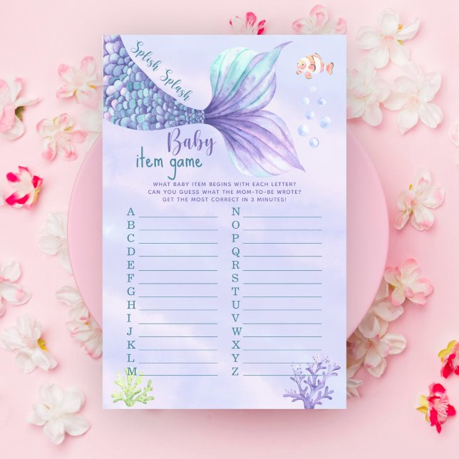 Zeemeermin Baby shower Onder het zee Baby Item Gam (Creator heeft geüpload)