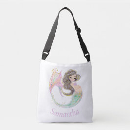 Zeemeermin Baby shower. Onder het Zee. Glitter Crossbody Tas