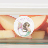 Zeemeermin Baby shower. Onder het Zee. Glitter Labels (Aangebracht)