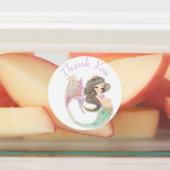 Zeemeermin Baby shower. Onder het Zee. Glitter Labels (Aangebracht)