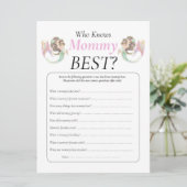 Zeemeermin baby shower onder het zee kaart (Staand voorkant)