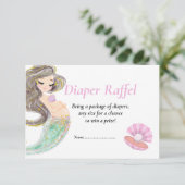 Zeemeermin baby shower onder het zee kaart (Staand voorkant)