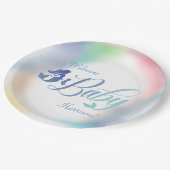 Zeemeermin Baby shower Onder het Zee Papieren Bordje (Gekanteld)